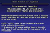 From Neuron to Cognition - Hebrew University of …elsc.huji.ac.il/sites/default/files/abeles.pdf · Abeles 2003 From Neuron to Cognition From Neuron to Cognition: What is needed