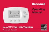 69-1715 - TH6110D-TH6220D Non-porgrammable … · FocusPRO™ TH6110D/TH6220D Programmable Thermostat 3 Operating Manual 2 About your new thermostat Congratulations on the purchase