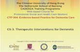 Ch 3. Therapeutic Interventions for Dementia - … · • Cognitive and Psychosocial Interventions ... or reminiscence therapy may be considered in ... and information sheet