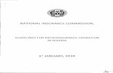 NATIONAL INSURANCECOMMISSION} - naicom.gov.ng Guidelin… · 1.0 Introduction In exercise ofthe powers conferred by the National Insurance Commission Act 1997 and the Insurance Act2003,