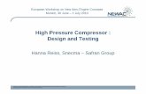 06 High Pressure Compressor Design and Testing - …€¦ · High Pressure Compressor : Design and Testing ... Advanced casing treatment Axisymetric casing treatment Casing aspiration