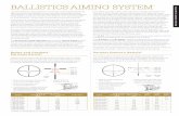 BALLISTICS AIMING SYSTEM - Mack's Prairie Wings … Reticles.pdf · BALLISTICS AIMING SYSTEM ... *Available in illuminated and non-illuminated. ... with all BAS reticles, the most