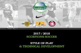 Scorpions Style of Play Pages · Scorpions Soccer Club is committed in developing S.M.A.R.T ... Scorpion Soccer is fundamentally built on developing possession oriented teams who