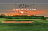 “Fall Classic” - Carmel Country Club final member guest booklet.pdf · Dear Carmel “Fall Classic” Participant: The 2012 Fall Classic will be held October 18th, 19th and 20th.