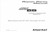 Repair Parts Manual - snorkellifts.com€¦ · Repair Parts Manual P/N 302876 June 1998 - revised December 2001 battery powered electric Manufactured 01-97 through 01-01