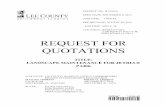 REQUEST FOR QUOTATIONS - Lee County … Documents/Landscape Maint... · mailing address physical address p.o. box 398 1825 hendry st 3ra floor fort myers, fl 33902-0398 fort myers,