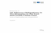 US Alliance Obligations in the Disputes in the East … · Taiwan became less likely in recent years5 – Taiwan under Ma Ying ... Alliance literature has shown ... US Alliance Obligations