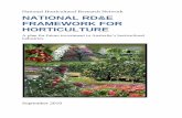 National Horticultural Research Network - npirdef.org · National Horticultural Research Network ... for the main horticultural crops. ... describes the role of the NHRN in oversight