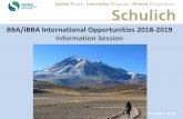 BBA/iBBA International Opportunities 2018-2019 …schulich.yorku.ca/wp-content/uploads/2017/10/BBA-iBBA-Info-Session... · Certificate in Managing International Trade and Investment