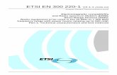 EN 300 220-1 - V2.1.1 - Electromagnetic compatibility … EN 300 220-1 v2.1.1.pdf · ETSI EN 300 220-1 V2.1.1 (2006-04) European Standard (Telecommunications series) Electromagnetic