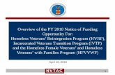 Overview of the PY 2018 Notice of Funding …2018-4-18 · Agenda • Introduction to HVRP • Logistics and Eligibility • Overview of the Application • Application Process