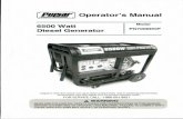 Operator's Manual - Absolute Generators · Operator's Manual 6500 Watt Model ... 'may 3 mord,. 200hours ... Change the engine oil according to specifications.