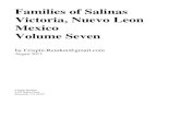 Families of Salinas Victoria, Nuevo Leon Mexico …hispanicgs.org/books/sv7.pdf · This is volume seven of the nine volume series "Families of Salinas Victoria, Nuevo ... 3 ii Maria