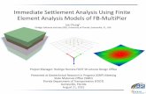 Immediate Settlement Analysis Using Finite Element ... · Immediate Settlement Analysis Using Finite ... (Poulos and Davis 1974) ... Example model of integral abutment bridge with