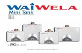 Mini Tank - Waiwela · Electric Mini Tank – Water Heaters WM-1.0 WM-2.5 WM-4.0 WM-6.0 Installation and Operating Instruction Manual Mini Tank