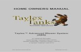 HOME OWNERS MANUAL - Taylex OWNERS MANUAL ABS... · 8. HOW TO LOOK AFTER YOUR TAYLEX HSTP • Never turn the electricity supply to the plant OFF*. Turning the supply OFF will: 1.
