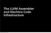 The LLVM Assembler and Machine Code Infrastructurellvm.org/devmtg/2010-11/Dunbar-MC.pdf · The LLVM Assembler and ... • MCInst is a simple representation of a machine instruction