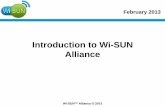 Introduction to Wi-SUN Alliance€¦ · Wireless Control That Simply Works Wi-SUN Alliance Overview • A Global Alliance –Initially Japan focused, Wi-SUN Alliance is expanding