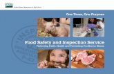 Food Safety and Inspection Service · Food Safety and Inspection Service: Conference for Food Protection Executive Board Update, April 2017 William K. Shaw, Jr. Phd. Director, Risk,