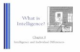 What is Intelligence? - libvolume7.xyz · What is intelligence? ... Naturalistic --sensitivity and understanding of plants, animals, and other ... Wechsler Intelligence Scale