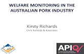 Welfare QA (PigCare) in the Australian Pig Industryawsc/sites/default/files/Kirsty Richards... · • Voluntary Currently, accreditation required by most major processing establishments
