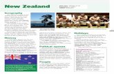 New Zealand - Bridge-online.cz · 11 Geography New Zealand consists of two islands that are located south− east of Australia in the South Pacific. Both islands are well known for