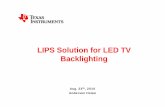 LIPS Solution for LED TV Backlighting - TI. DTV Market Trend 240000 Worldwide DTV Market Forecast