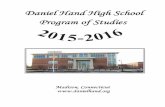 POS 2015-2016 11-21-14 nl - Daniel Hand High School€¦ · PROGRAM OF STUDIES 2015-2016 DANIEL HAND HIGH SCHOOL  286 Green Hill Road Madison, Connecticut 06443 …