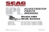 IPL - Scag Power Equipment€¦ · 3 Section 8 R Ref. No. Part No. Description CASTER ASSEMBLY 1 04066-01 Quick Pin 2 43037-01 Spacer, Spacer Yoke, 1/2" Long 3 48100-01 Bronze Bearing