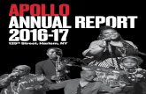 APOLLO ANNUAL REPORT 2016-17 - apollotheater.org · Black: The African-American Songbook Remixed concert, ... performances by R&B/Soul, Folk, Rock, World, Jazz, Blues, and Broadway