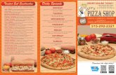 Download the App today! - Jeff’s Pizza Shop Jeff's Pizza Menu.pdf · Download the App today! ORDER ONLINE TODAY! DINE-IN • CARRYOUT • DELIVERY FULL MENU @  …