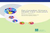 Pan-Canadian Primary Health Care Indicators - CIHI · Pan-Canadian Primary Health Care Indicators Report 1, Volume 1 Pan-Canadian Primary Health Care ... Also, the definition of PHC