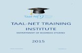 TAAL NET TRAINING INSTITUTE - …engineeringcoursessa.co.za/Downloads/Distance Learning Business... · Taal-Net Training Institute 1 TAAL-NET TRAINING INSTITUTE DEPARTMENT OF USINESS