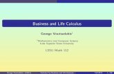 Business and Life Calculus - voutsadakis.com · Business and Life Calculus GeorgeVoutsadakis1 1Mathematics and Computer Science Lake Superior State University LSSU Math 112 George