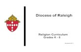 Diocese of Raleighdioceseofraleigh.org/sites/default/files/files/ReligionCurriculum.pdf · Diocese of Raleigh Religion Curriculum ~ KINDERGARTEN Revised 2011 TASK OF CATECHESIS 2