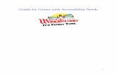 Guide for Guests with Accessibility Needs · 3 Guest Services Upon arriving at Dutch Wonderland, guests with disabilities should visit Guest Services to enroll in our Ride Accessibility