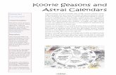 Koorie Seasons and Astral Calendars - vaeai.org.au Seasons and astral... · Koorie Seasons and Astral Calendars ... love with one of the wives of Unur-gunite and tried to lure her