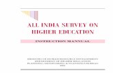 ALL INDIA SURVEY ON HIGHER EDUCATION · e.g. National Institute of Fashion Technology established through an Act of Parliament. 2. ... All India Survey on Higher Education ...