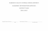 ACADEMIC INTERVENTION SERVICES … INTERVENTION SERVICES DISTRICT PLAN ... The 2015-2017 Academic Intervention Services Plan was reviewed and revised by the ... -NYSED Grades 3-4 Math