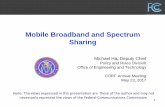 Mobile Broadband and Spectrum Sharingsites.nationalacademies.org/cs/groups/bpasite/documents/webpage/... · Mobile Broadband and Spectrum Sharing ... 14.0-14.5 GHz, 17.8-18.6 GHz,