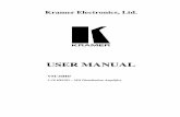 USER MANUAL - k.kramerav.com · 4 Download up-to-date Kramer user manuals from the Internet at this URL: ... Stora ge temperature range ... scr ew thou ab k .