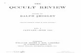 o OCCULT REVIEW - IAPSOP€¦ · Astrology in Shakespeare, 192, 220, 296 ... originator of this theory took a commercial view of the occult. ... 4 THE OCCULT REVIEW