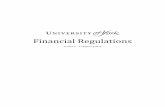 Financial Regulations - University of York · Sickness & Other Absences ... The financial regulations are subordinate to the Universitys harter and Statutes. ... • the financial
