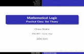 Mathematical Logic - Practical Class: Set Theorydisi.unitn.it/~ldkr/ml2016/slides/setTheory.pdf · Outline Set Theory Relations Functions Basic Concepts Operations on Sets Operation