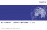 Panalpina Company presentation · PANALPINA COMPANY PRESENTATION | 03 MAY 2018 | 2 PANALPINA AT A GLANCE Profit CHF ... India, Indonesia, Japan, Malaysia, Myanmar, New Zealand, Philippines,