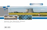Valves for Nuclear Power - ValvTechnologies€¦ · ASME Sec. I, V-Stamp Capacity Certified Integral Isolation Valve Available Easily Adapted to Existing Controls