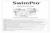 SWIMMING POOL PUMP - POMONAhaywardimg.pomonapoolproducts.com/technicalbulletin/SWIMPROPUM… · SWIMMING POOL PUMP ... flood, fire, accident, lighting shall not be covered by the