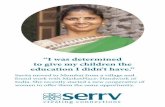 How to print Serrv rtisan Stories - Amazon S3 · Savita moved to Mumbai from a village and found work with MarketPlace: Handwork of India. She recently started a new cooperative of