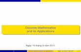 =1=Discrete Mathematics and its Applicationsfaculty.washington.edu/.../DiscreteMathematics/... · Discrete Mathematics and its Applications Ngày 14 tháng 9 năm 2011 Discrete Mathematicsand