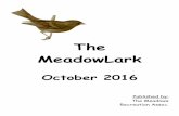 The MeadowLark · MeadowLark Editor & Publicity Vacant/Please Volunteer ... A sign-up sheet and a copy of the ... Rhythm Cats Country Music Show